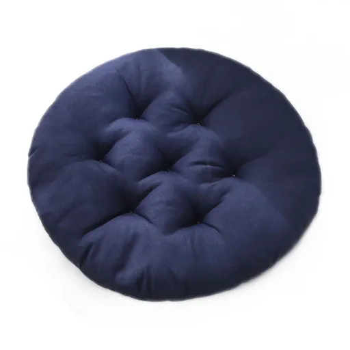 Round Corduroy Bar Stool Cushion, Soft Indoor Chair Pad, Comfortable Seat Cushion for Home, Office and Floor Use, Black