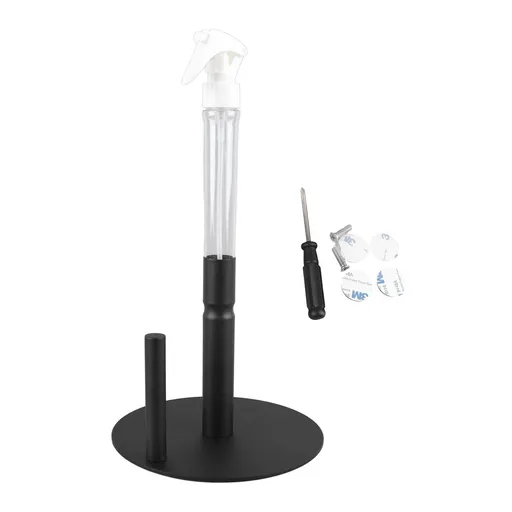Paper Towel Holder Spray Bottle Standing Paper Tissue Roll Rack for Kitchen Bathroom
