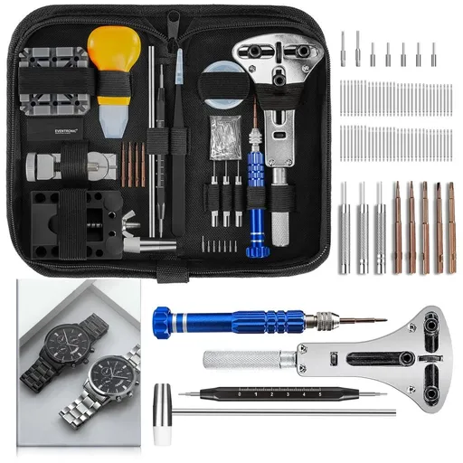 Watch Repair Kit, Professional Watch Battery Replacement Tool, Watch Link & Back Removal Tool, Spring Bar Tool Set