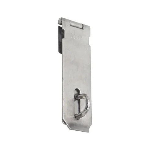 2-Pack Stainless Steel Door Hasp with Plated Finish for Padlock Security, Perfect for Gates, Storage, Outdoor Use and More