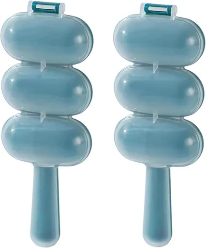 2 Pcs Blue Rice Ball Maker Shake Lunch Maker Mould Rice Ball Shaker Rice Ball Mold Rice Ball Shaped Kitchen Tools Home DIY Making Kit Sushi Plates, DIY Sushi Shake Rice Ball Molds