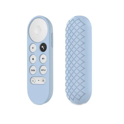 Silicone Case Protective Cover Shell For Google Chromecast Tv 2020 Voice Remote - Blue