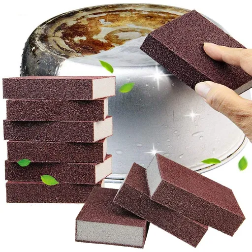 10 Pack Nano Carborundum Sponges Nano Emery Sponges Cleaning Pads Carborundum Brusher and Rust Sand Scrubbers