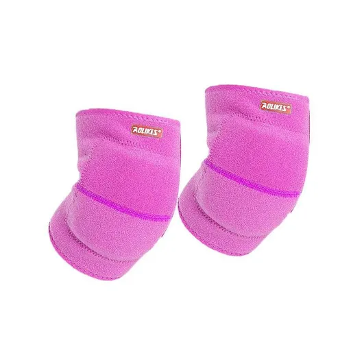 Aolikes Kid Knee Pad Protective Antislip Basketball Skating Protector M Size - Rose Red