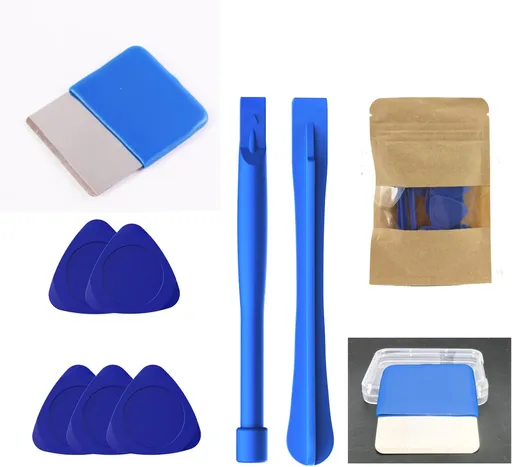 Phone Repair Tool Kit with Sharp-Edge Metal Spudger, 2 Plastic Pry Tools, 5 Triangle Picks for iPhone iPad MacBook Nintendo Switch PS4 Xbox Laptop Keyboard Desktop LCD HP Disassembly
