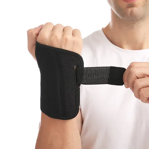 Wrist Brace Carpal Tunnel Right Hand for Men Women, Night Wrist Sleep Supports Splints Arm Stabilizer with Compression Sleeve