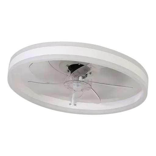 Ceiling Fan Light Lamp Variable Frequency 3000 4000 6500K Stepless Dimming Adjustable Silent for Bedroom Round L 110V