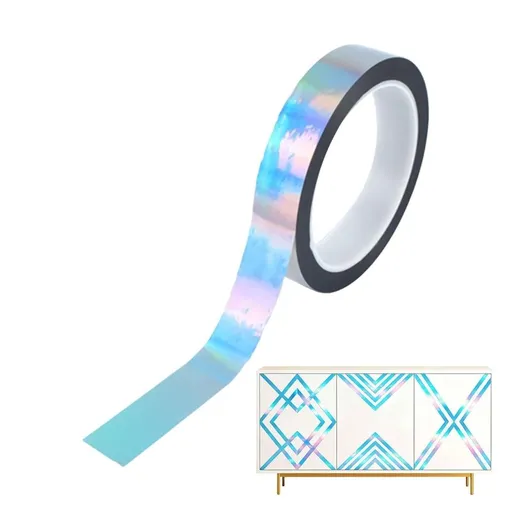 Decor Tape - Film Adhesive Strip 55 Yards x 0.4 Inch Craft Roll, Pipe Sealing Binding Tape for Wedding Decor Flooring Cabinets DIY Art Projects Use