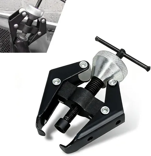 Car Front Windshield Wiper Arm Puller, Adjustable Anti-slip Wiper Arm Removal Tool, Heavy Duty Steel Anti-rust Terminal Puller, Portable Disassembly Tool for Cars Trucks SUVs (Black)