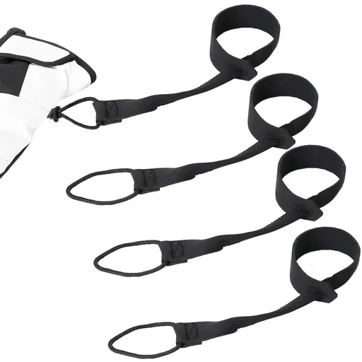 4 Pcs Extended Straps - Unisex Ski Strap for Hanging gloves, Narrow Wrist Leash for Gloves, Glove Tether for Adult, Winter Ski Glove Leash Wrist Strap