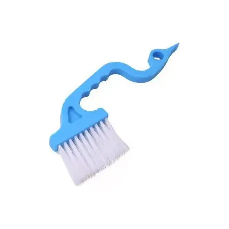 Window Track Cleaning Brushes, Hand-held Groove Gap Cleaning Tools Door Track Kitchen Cleaning Brushes Set(Blue)