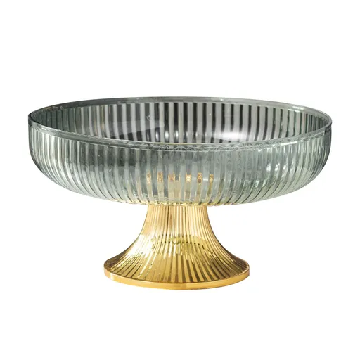 Fruit Plate Multifunctional Plastic Stylish Space Saving Decorative Snack Bowl for Candy Nuts Fruit Green