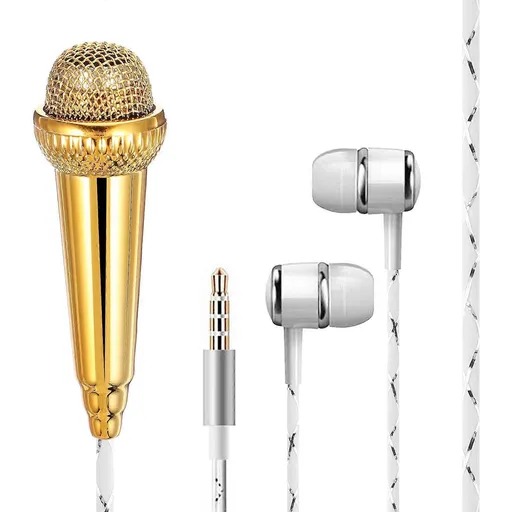 Miniature Vocal Microphone - Portable Mic for Voice Recording or Speaking