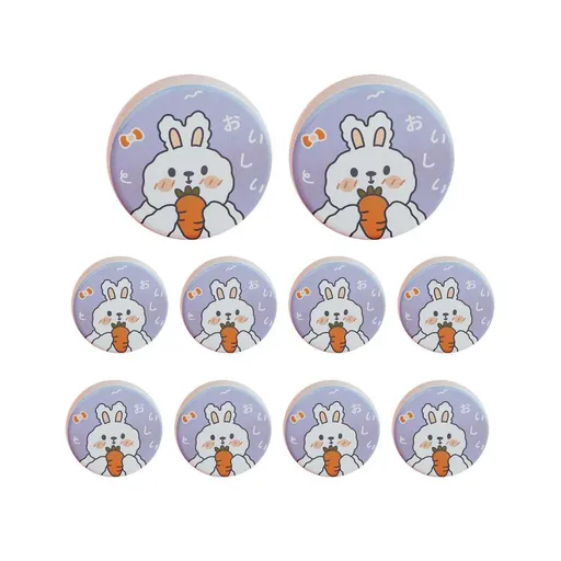 10PCS Cookie Tin Box Metal Biscuit Gift Box Candy Packaging Dragon Year Baking - Carrot Rabbit
