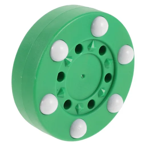 Competition Design Roller Hockey Puck Green Inline Street Hockey Puck with Six Roller Structure