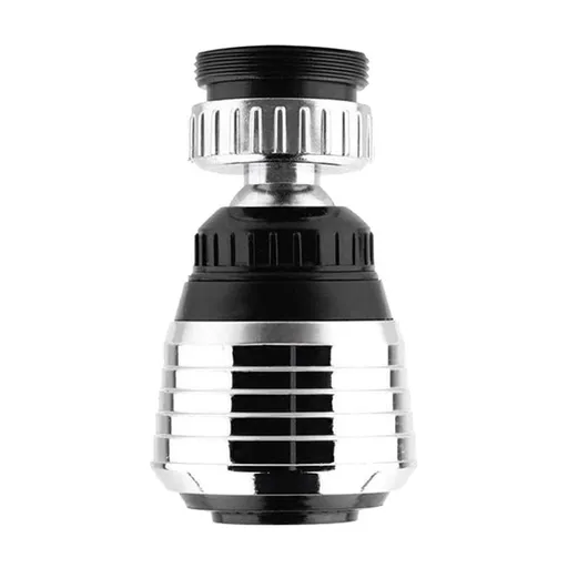 1 Pack Flexible Faucet Sprayer Attachment, 360 Degree Kitchen Sink Aerator Extender for Hot and Cold Water, Silver, 1.33" x 6.1"