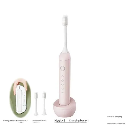 Electric Toothbrush Sonic Cleaning 31000 VPM 4 Modes 10000 Soft Bristles Pink