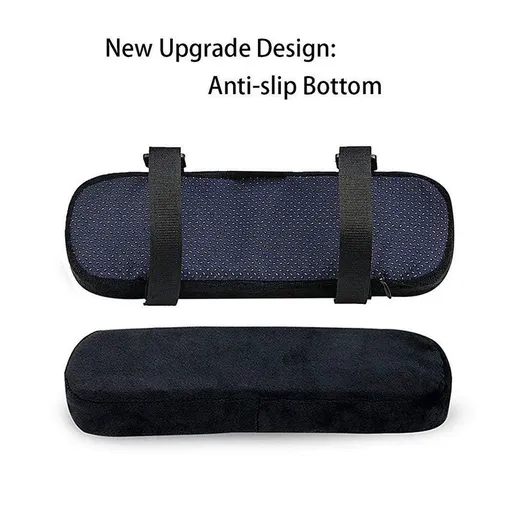 Chair Armrest Pads (2 Pack), Memory Foam Home/Office Chair Arm Rest Covers Comfy Computer Gaming Chair Cushion Removable