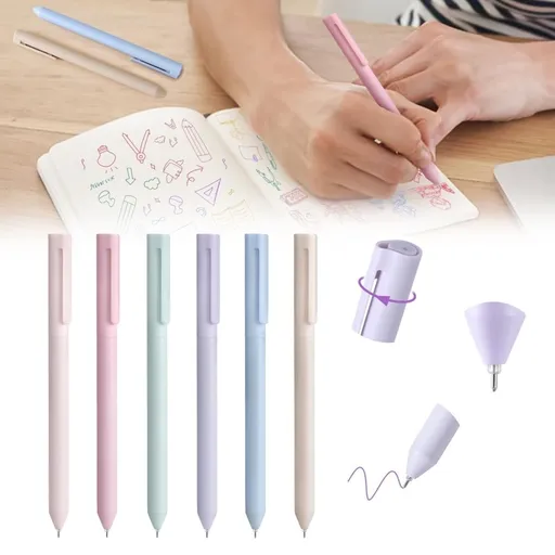 6-Pack Colored Gel Pens, Morandi Colors, No Smear for Note Taking, Cute Pen Point 0.5mm for Journaling Aesthetic Gel Ink Pen Smooth Writing1ml