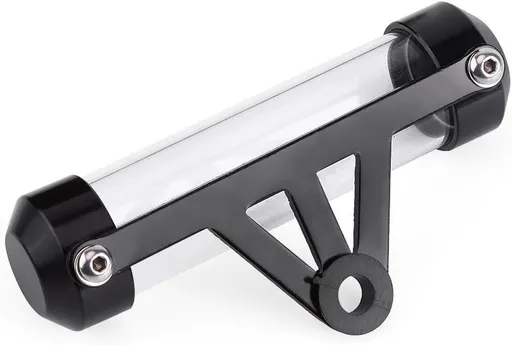 Motorcycle Holder, Universal Motorcycle Motorbike Secure Tax Disc Tube Cylindrical Holder Frame Waterproof & Pratical(Black)