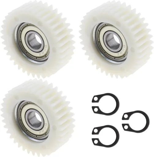 3PCS 36 Tooth E-Bike Wheel Hub Motor Planetary Gears with Bearing Compatible Petluno 38mm Diameter Nylon Gear