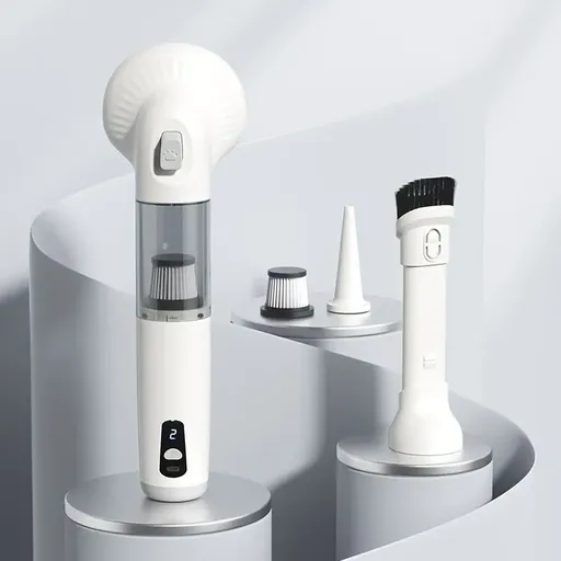 3-in-1 Pet Hair Vacuum: 37,000 RPM Powerful Suction, Vacuum & Brush Simultaneously, Low-Noise ABS Body to Reduce Stress, Type-C Fast Charging, All-in-One Grooming & Whole-Home Cleaning./WHITE