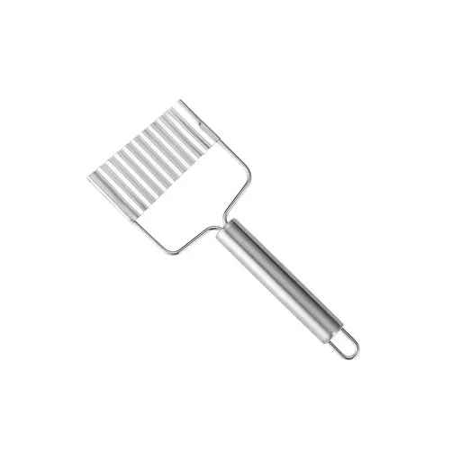 Crinkle Cutter Veggies Stainless Steel Crinkle Slicer with Hang Hole Wavy Chopper for Potato, Carrot, Etc （2pcs）