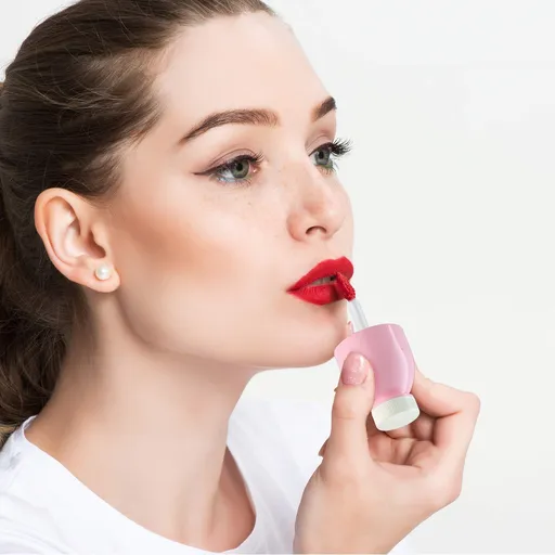 4 Pieces Adorable Empty Lip Gloss Bottles, 8ML Refillable Funny Coke Bottle Shaped Lip Glaze Tube with Wand Brush