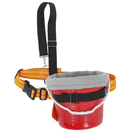 Garden Fruit Picking Basket Brown Plastic and Nylon Portable Harvester