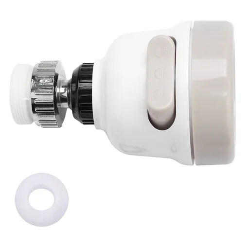 360 Degree Rotatable Kitchen Faucet Spray Head Tap Splash Filter Nozzle 3 Modes Adjustment