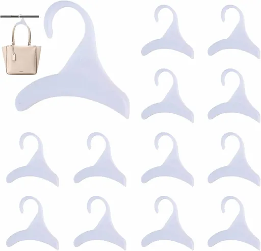 12 Pack Multifunctional White Clothes Hangers for Storage and Organizing
