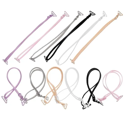 6 Pairs Clear Invisible Bra Strap Holders for Women - Comfortable Nonslip Shoulder Strap Support, Underwear Strap Solutions