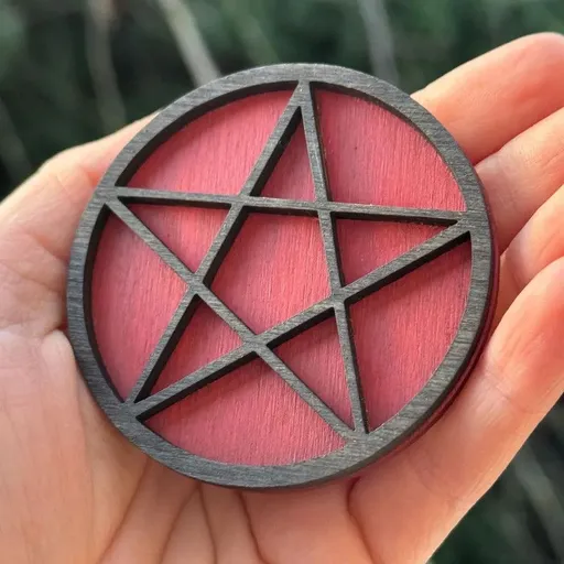 Wooden display stand for mini curiosities,Five-pointed star