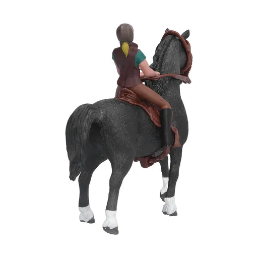Teaching Props Horse Rodeo Figurine Perfect for Introducing Animals and Promoting ParentChild Interaction (Tsing Rider + Horse)
