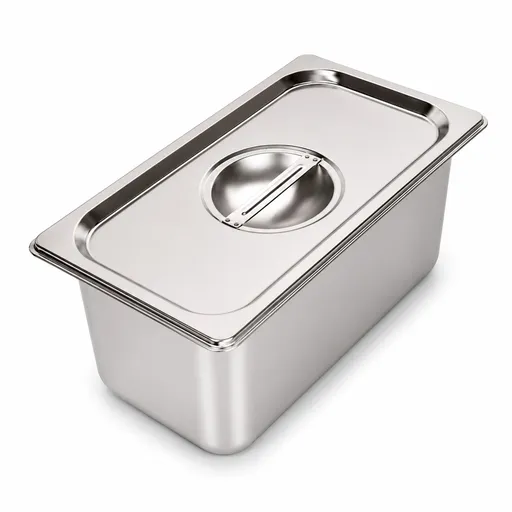 Commercial Stainless Steel GN 1/3 150mm Deep Gastronorm Bain Marie Buffet Steam Table Food Pan with Lid