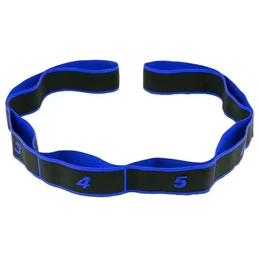 Qz.e Resistance Band Cotton Latex 90cm Eight grid resistance belt [blue]