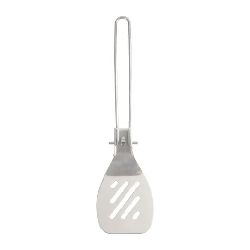 Silver 304 Stainless Steel Folding Camping Spatula - 2 Pack Compact & Portable Outdoor Cooking Utensils