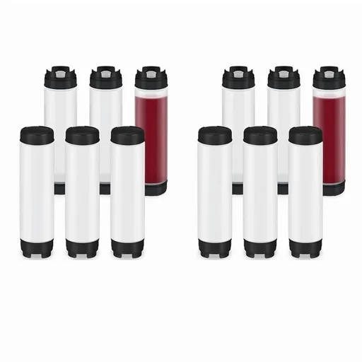 12 Pcs 16 Oz Condiment Squeeze Bottles Inverted Plastic Bottle for Sauces Refillable Tip Large Valve Dispenser