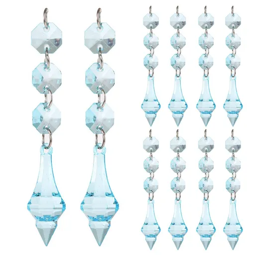 DIY Transparent Acrylic Ball Bead Hanging Pendant Decoration Ornament Accessory (O)