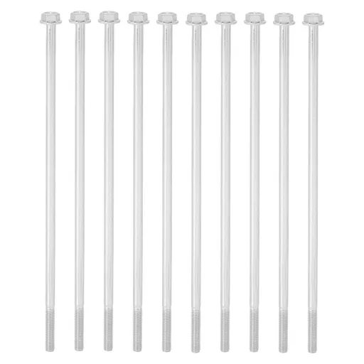 10Pcs Long Flange Bolt M8x235 Hex Head Flange Screw Gasoline Generator Replacement Parts