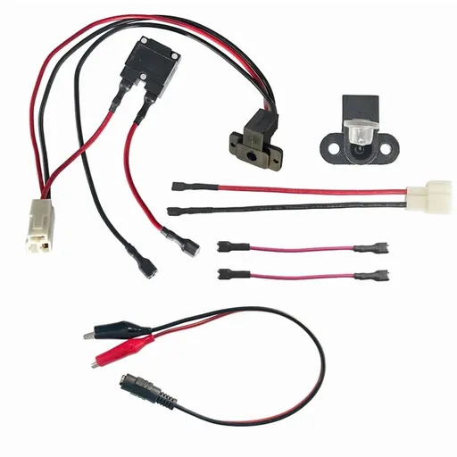 6V 12V 24V circular charger charging port, suitable for children's electric wheel riding, electric toy car replacement parts
