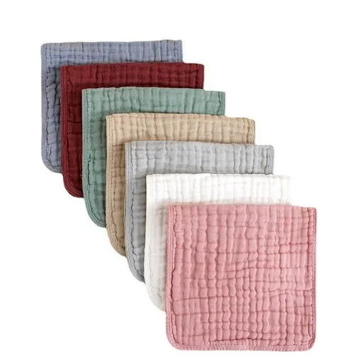 Burp ClothsCotton Hand Washcloths for Babies, Baby Essentials 6 Layers Extra Absorbent and Soft Boys & Girls Baby Rags for Newborn Registry