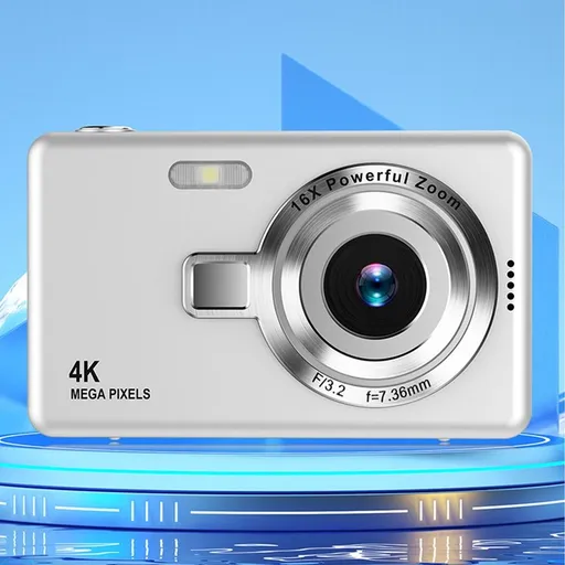 Digital Camera, 1080P HD Photography Supports Up To 48MP Electronic Stabilization 4X Digital CCD Student Portable Camera
