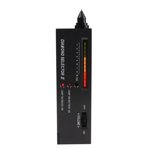 Diamond Tester Pen – Portable Jewelry Diamond Testers for Real and Fake Gemstones – Professional Gemstone Detector Tool with LED Light, Audible Signal & Battery Operated Design for Accurate Testing