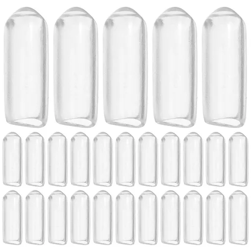 300 Pieces Transparent Rubber Hook End Caps, Easy to Install Protective Covers for Storage Racks and Supermarket Shelving