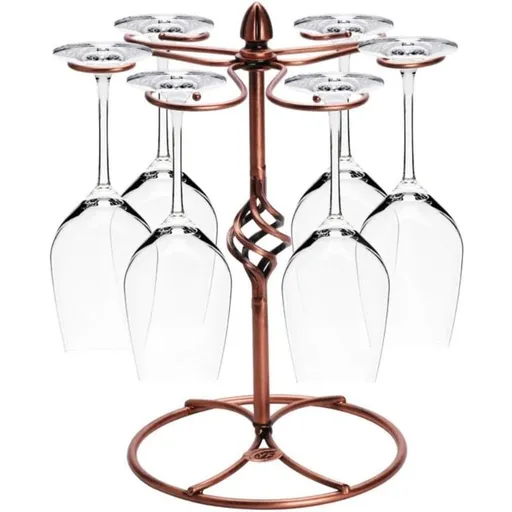 pc Wine glass rack, Wine glass rack with wine glass drying rack, holds 6 wine glasses (wine glasses not included).