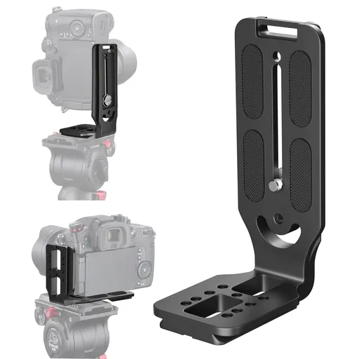 DSLR Camera L Bracket Vertical Horizontal Switching Tripod Quick Release Plate Compatible with Canon Nikon Sony Zhiyun