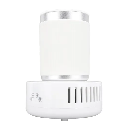 Desktop Electric Cup Heater Cooler Anti Slip Leak Proof Aluminum 500ML Mug Cooler Warmer for Home Travel Office