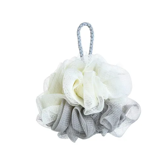 Bath Ball Mermaid Loofah Sponge Bath Puff Soft Ball Body Exfoliate Wash Shower - Grey