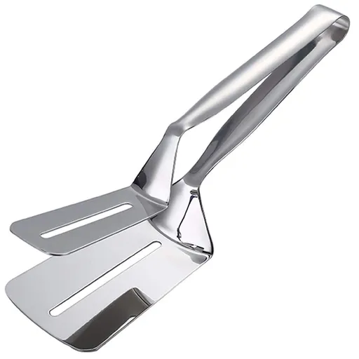 304 Kitchens Tongs 10 Inch Premium Stainless Steel Multipurpose Gripper Bread Clip/Steak Clamps/Fried Steak Clamp/Barbecue (1)